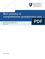Best Practice in Comprehensive Postabortion Care