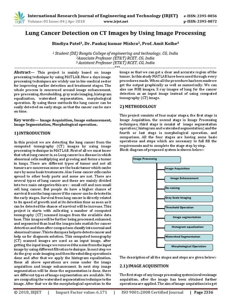 Irjet V5i4519 | PDF | Image Segmentation | Ct Scan