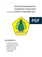 Laporan Kegiatan Kunjungan Ke Kawasan Konservasi Taman Buru Gunung Masigit Kareumbi 2019 KLMPK 5