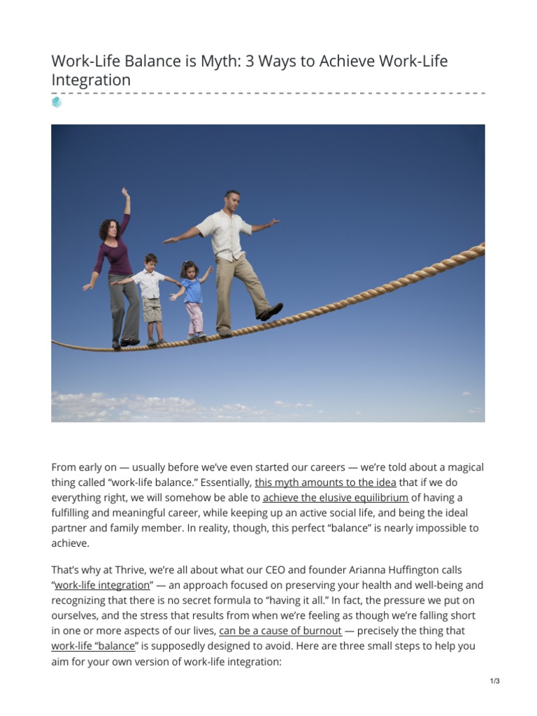 Work Life Balance | PDF | Work–Life Balance | Time