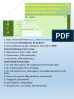 Panduan Pendaftaran Siswa Baru Online Nurus Sunnah 2018