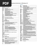 Keyboard Shortcuts in Windows 10