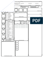 Fillable DND Character Sheet (Custom With Notes)