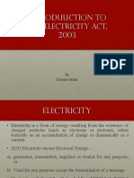 Introduuction To The Electricity Act, 2003: by Kumar Mihir