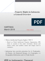 Intellectual Property Rights in Indonesia: A General Overview