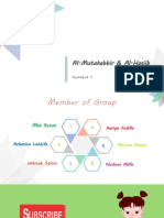 Al-Mutakabbir & Al-Hasiib: Kelompok 3