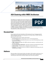 ASA Clustering Design Considerations within VMDC Architecture