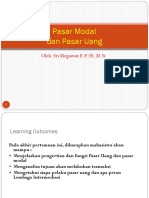Pasar Modal Dan Pasar Uang: Oleh: Sri Megawati E.P, SE, M.Si