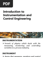 Introduction To Instrumentation and Control Engineering