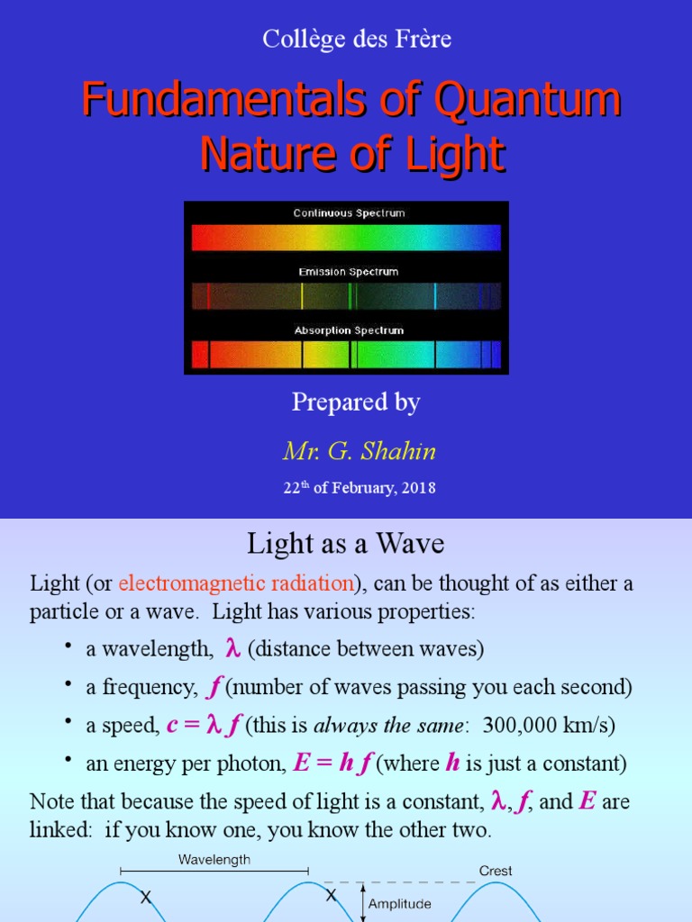 Emission and Absorption Spectra PDF Emission Spectrum Energy Level
