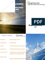 Project Development Solar Photovoltaics Power Plant