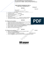 Object Oriented Programming Using C++ 4 Exam/Comp/IT/CSE/0623/May'19 Duration: 3Hrs. M.Marks:75 Section-A Q1. Fill in The Blanks. 10x1.5 15