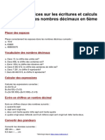 16 - Exercices - Les Nombres Décimaux 04