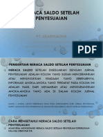 Neraca Saldo Setelah Penyesuaian