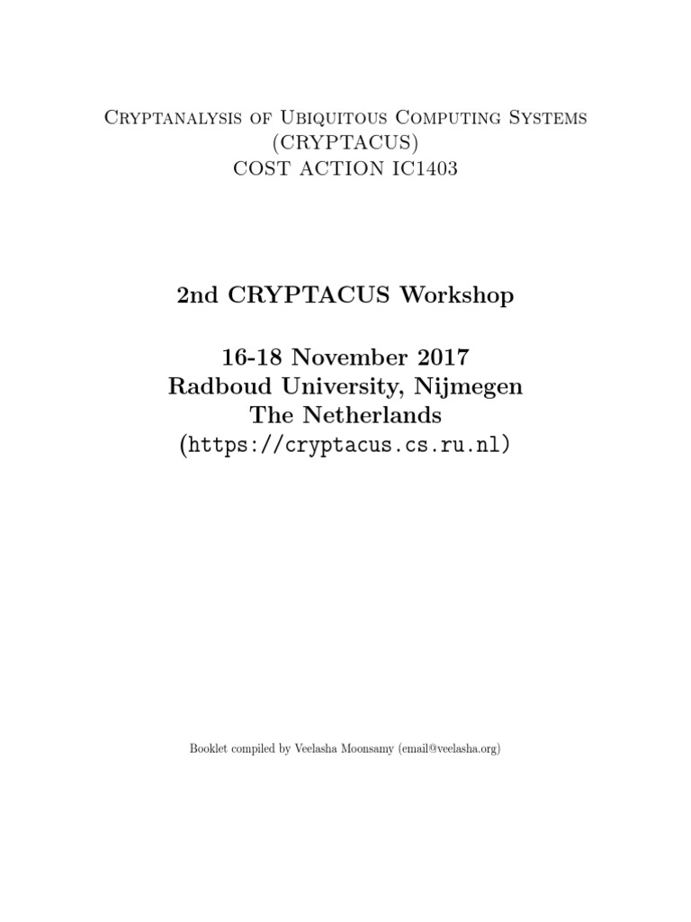 Final Version - 8 Jan 2018 PDF | PDF | Cryptography | Computer Security