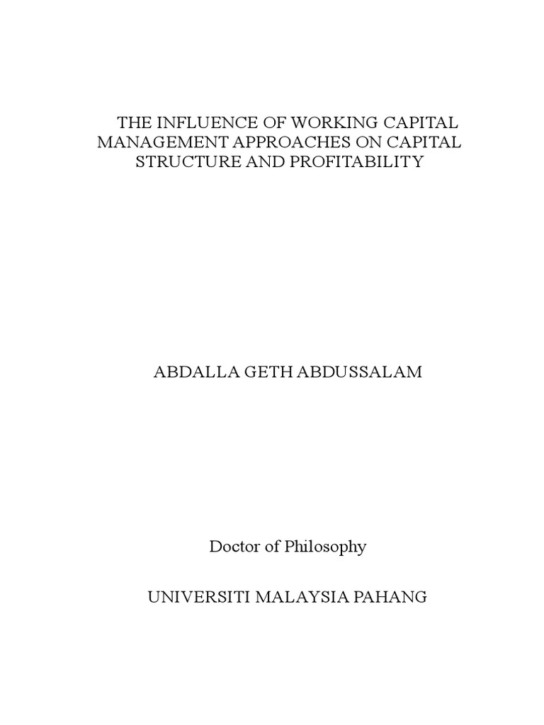 banking and finance thesis pdf