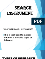 Research Instrument