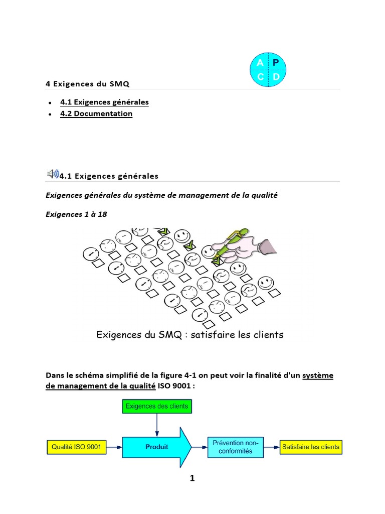 Exigences du SMQ et Documentation ISO 9001 | PDF | Management de la ...