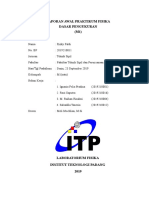 Laporan Awal Praktikum Fisika M1