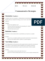 Communicative Strategies Title