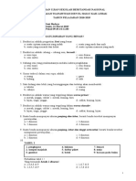 1 Soal Latihan USBN Senbud SMP-MTs