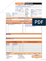 Trouble Information: Register No. Report Date Fir No. Subject