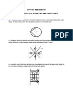 Physics Assignment Ch-2 Electrostatic Potential and Capacitance