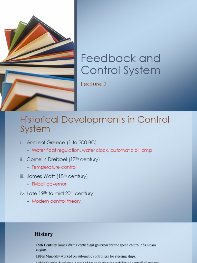 Feedback and Control System PDF Control Theory Automation