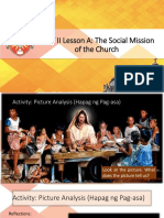 UNIT II Lesson A: The Social Mission of The Church