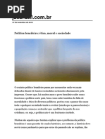 Política Brasileira_ Ética, Moral e Sociedade