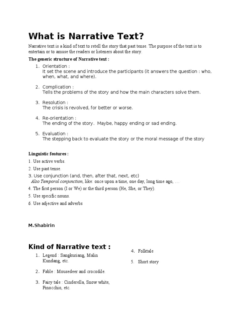 What Is Narrative Text? | PDF | Legends | Narrative
