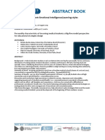 Abstract Book: #4LL - Posters - Student: Emotional Intelligence/Learning Styles 4LL05