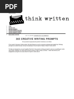 365 Creative Writing Prompts