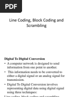 Line Coding, Block Coding and Scrambling