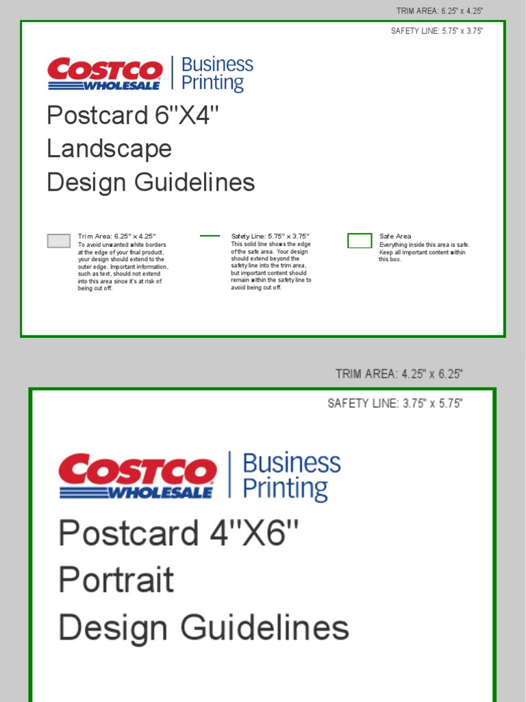 Costco Postcard Template PDF Television Media Technology