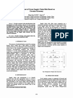 Assessment of Green Supply Chain Risk Based On Circular Economy