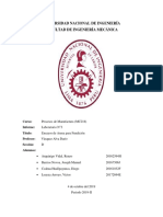 Informe de Proceso de Manufactura