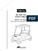 DS Golf Car Owner's Manual: Electric and Gasoline