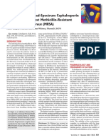 Ceftobiprole, A Broad-Spectrum Cephalosporin With Activity Against Methicillin-Resistant Staphylococcus Aureus (MRSA)