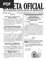Gaceta Oficial 41727 Sumario
