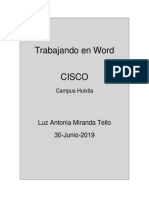Trabajando en Word: Luz Antonia Miranda Tello 30-Junio-2019
