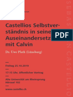 Castellios Selbstver-Ständnis in Seiner Auseinandersetzung Mit Calvin