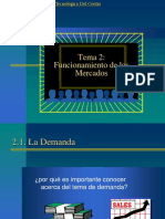 Tema 2 Funcionamiento de Los Mercados PDF