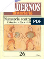 Cuadernos de Historia 16 026 Numancia Contra Roma 1985 PDF