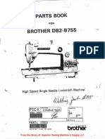 Brother BD-B755 Parts Book