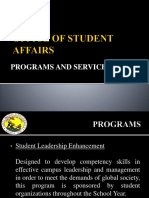 Programs and Services