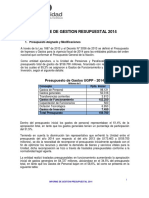 Gestión Presupuesto (Modelo)