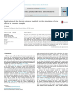 Application of The Discrete Element Method For The Simulation For Size Effects in Concrete Samples