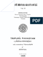 Tripura Rahasya Jnana Khanda Sanskrit Text