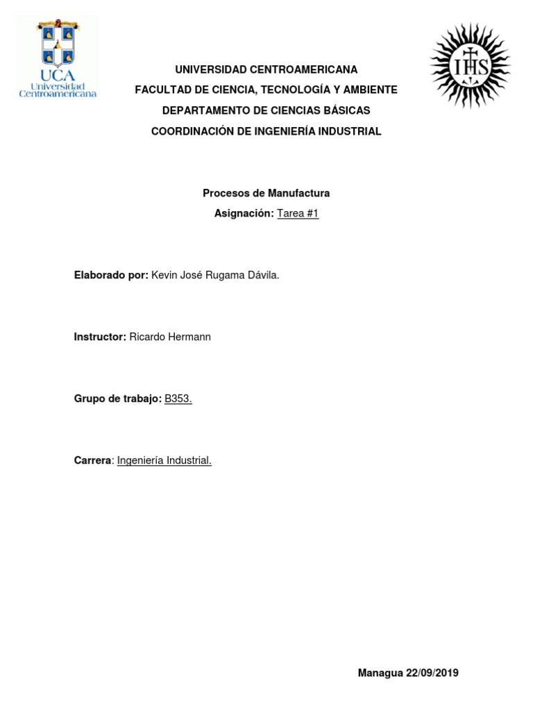 Resumen Procesos de Manufactura | PDF | Diseño | Aluminio